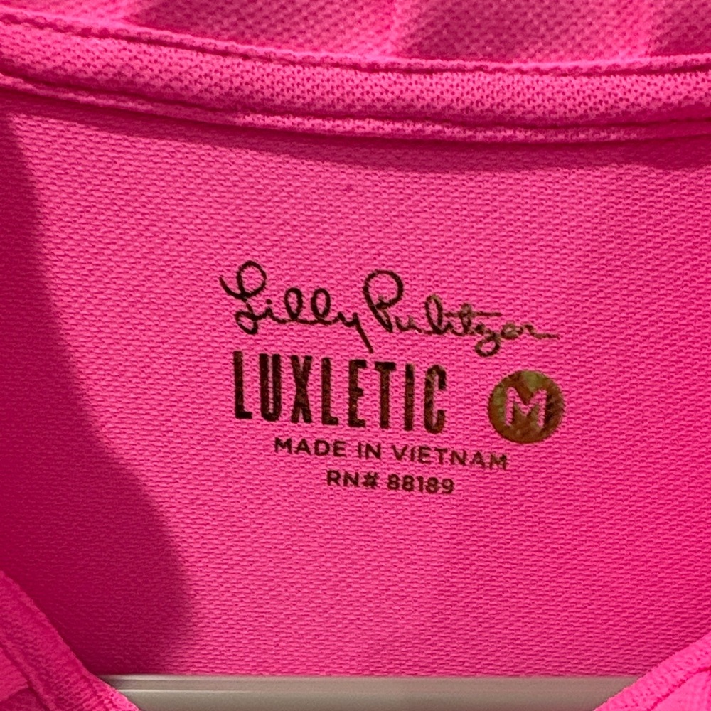 Lilly Pulitzer Hot Pink Long Sleeve Top - Picture 3 of 6